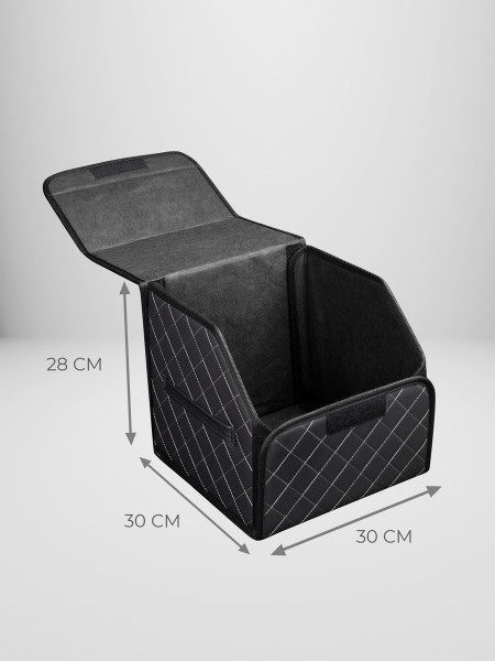 Органайзер 30*30*30 ромб Черный, белый -4