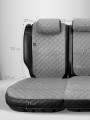 Накидки из алькантары на сиденья автомобиля Модель XL Серый, серебристый, серый 