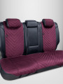 Накидки из алькантары на сиденья автомобиля Модель L Рубиновый 